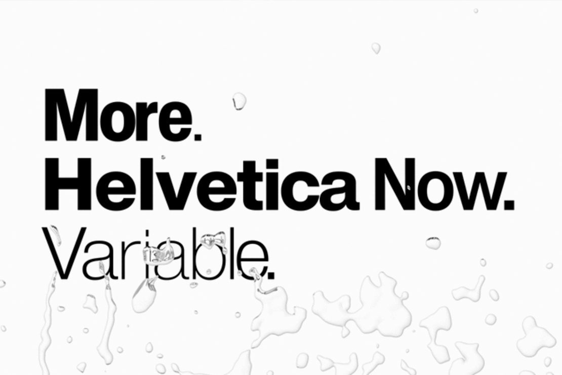 Helvetica Now Variable von Monotype: ein perfekter Support für Designer