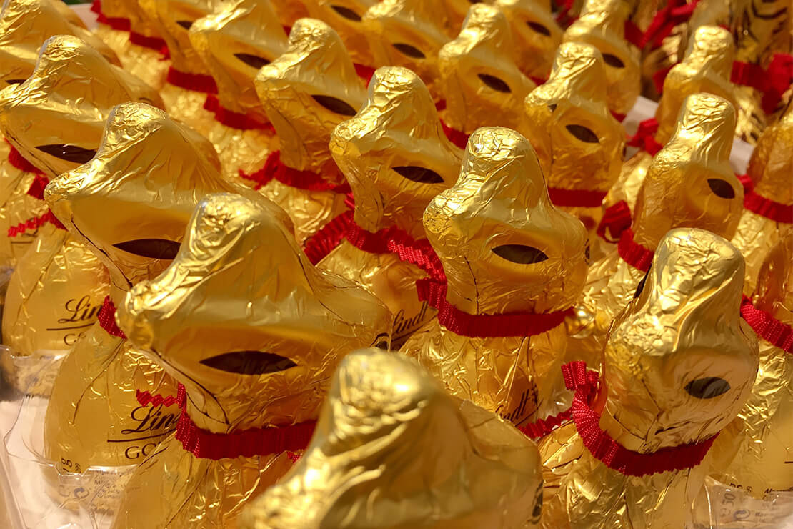 Goldener Ton für Lindt Schokoladenhasen erhielt Markenschutz