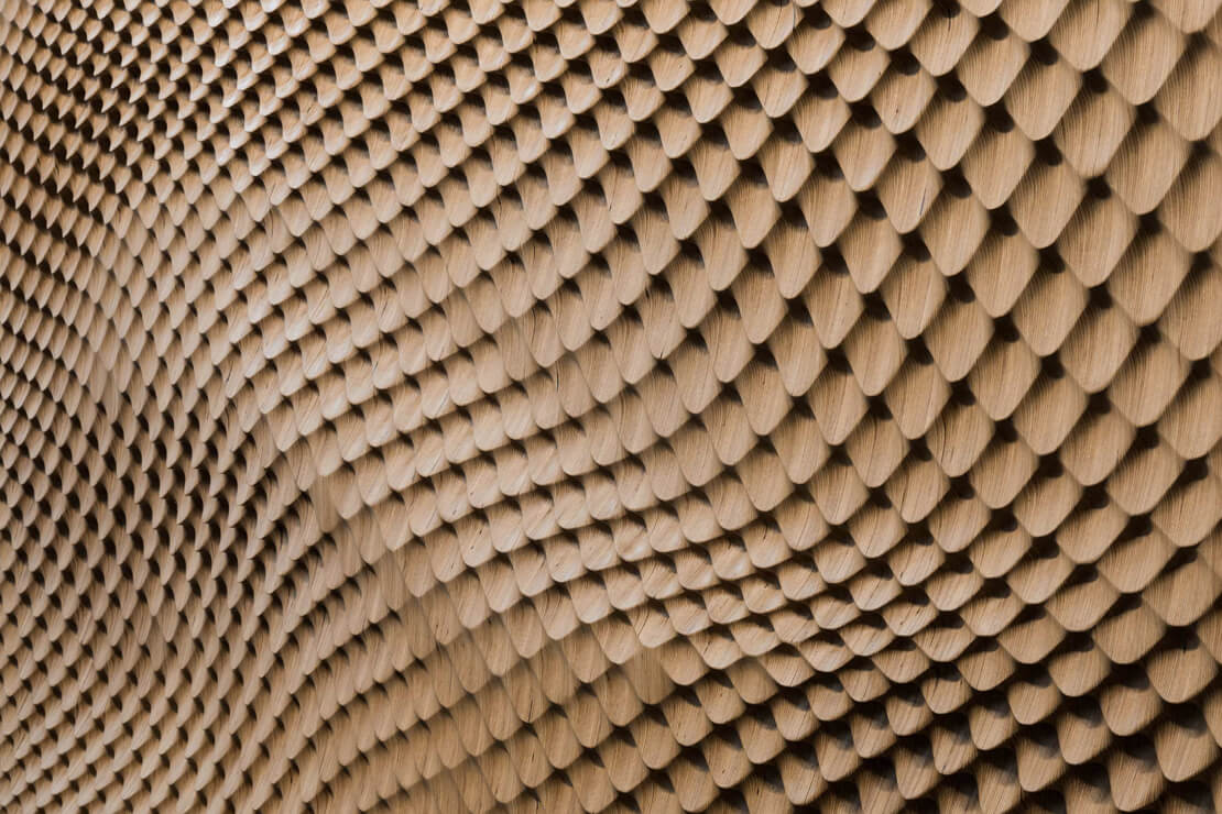 Formfelder: Akustikplatten aus Holz